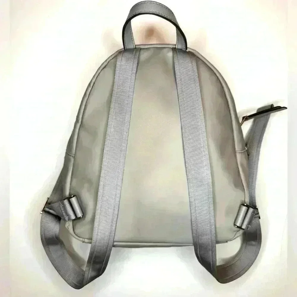 Kate Spade Dawn Medium Nylon Backpack Soft Taupe WKRU5913 Grey